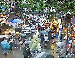 開寧4K高清慢直播攝像機(jī)帶你暢游美食街區(qū)-西安回民街