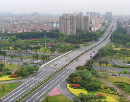 開寧4K高清慢直播球機(jī)：透視東莞南城三元路立交，暢享智慧交通