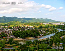 云端攬勝：開(kāi)寧4K全彩高清慢直播球機(jī)俯瞰千年古村